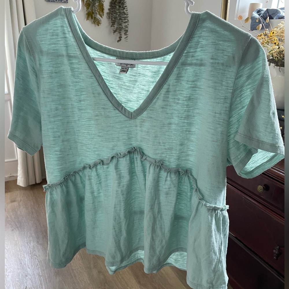Blue casual shirt size large